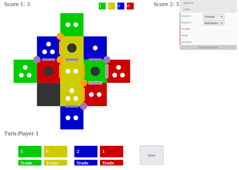 Screenshot of Glen&rsquo;s UI for Kelvandor